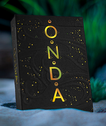 ONDA V2 (Black and Gold) by Jocu Playing Cards