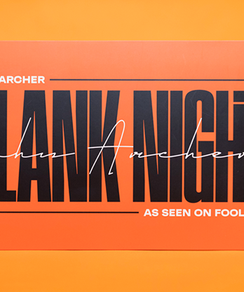 Blank Night 2025 Edition (Orange) by John Archer
