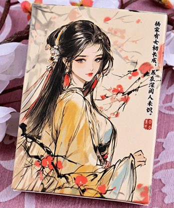 Four Beauties (YangYuhuan) Playing Cards