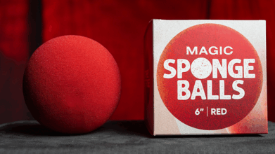Magic Sponge Balls 1PK RED 6" by Murphy's Magic