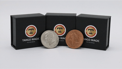 Super Scotch and Soda (US Half Dollar and English Penny) by Tango Magic