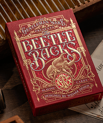 The Beetle Backs (Crimson Edition) Playing Cards