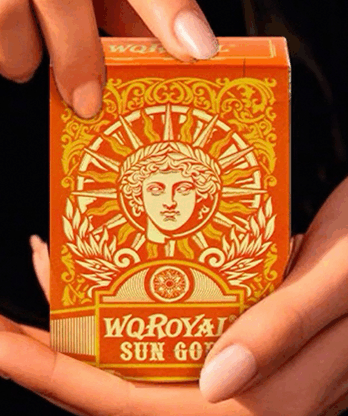 Sun God Greek Mythology Themed Orange Edition Playing Cards