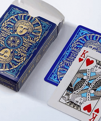 Sun God Greek Mythology Themed Blue Edition Playing Cards