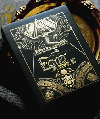 Egypt Mythology Black Edition (Pharaoh, Dark Gray) Playing Cards