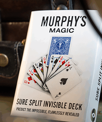 SURE SPLIT Invisible Deck Bicycle (Blue) by Murphy's Magic