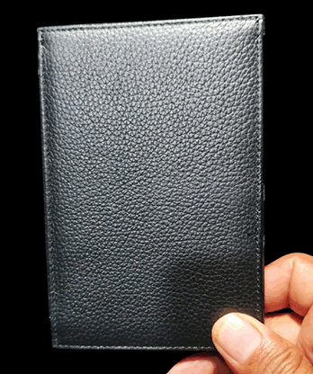 Mini Bombshell Wallet (Black Pebble) by CAHYO