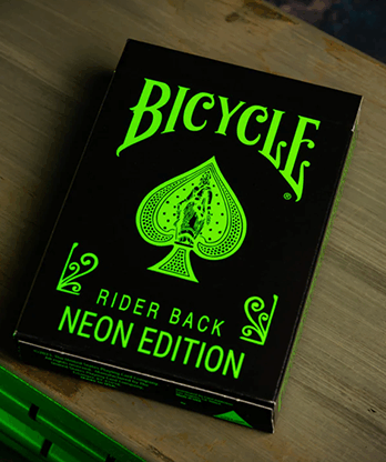 Bicycle Neon Rider Back Green-Glo Deck Playing Cards