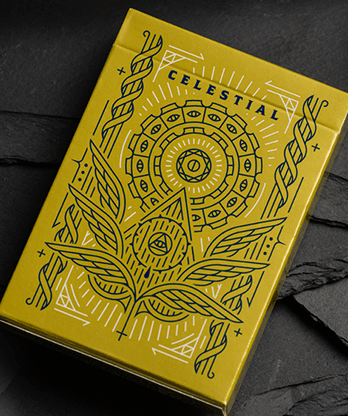 Celestial Valor Playing Cards by Giovanni Meroni(greenish yellow)
