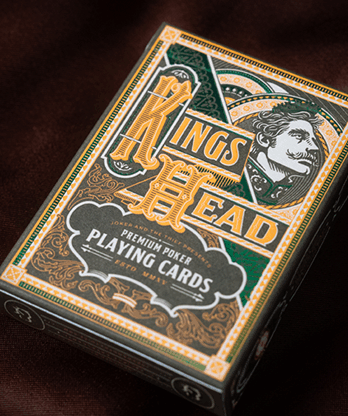 Kings Head (Green & Yellow) Playing Cards  by Joker and the Thief
