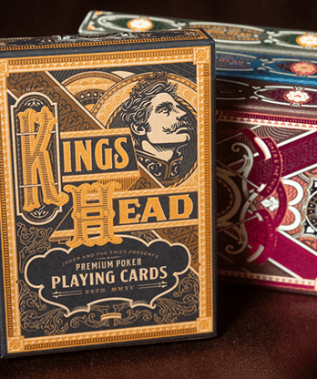 King's Head (Black and Gold Foil) Playing Cards  by Joker and the Thief