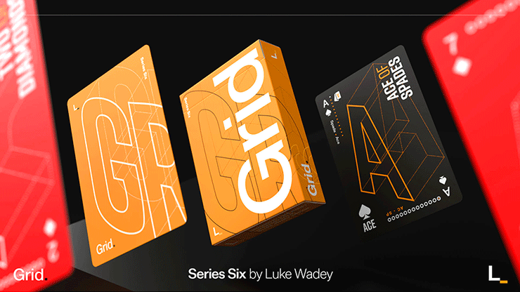 Grid Series Six- Typographic Playing Cards - Afbeelding 2