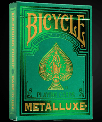 Bicycle Metalluxe Green Playing Cards by US Playing Card Co.