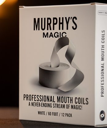 Professional Mouth Coils 60ft white (12pk) by Murphy's Magic