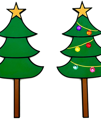 Christmas Tree Paddle Set by HP Creations & Ed Alonzo