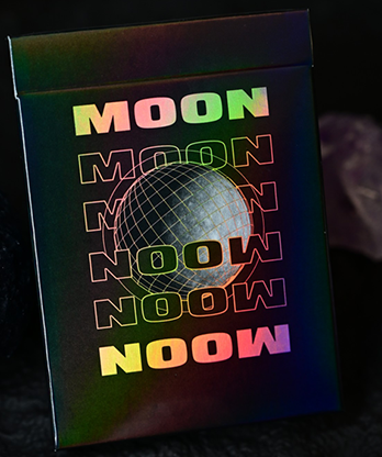 Moon (Black Holo) Playing Cards