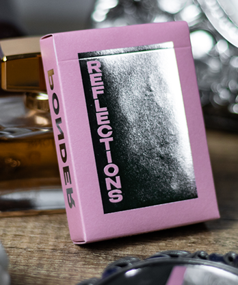 Reflections Ponder (Pink) Playing Cards by Emily Sleights