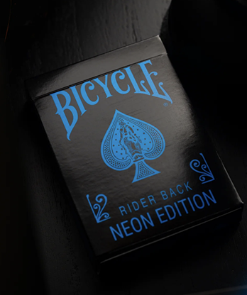 Bicycle Cool Blue Neon Rider Back Playing Cards