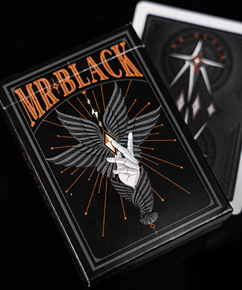 Mr. Black V1 (Black) Playing Cards