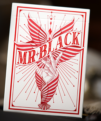 Mr. Black V2 (Red) Playing Cards