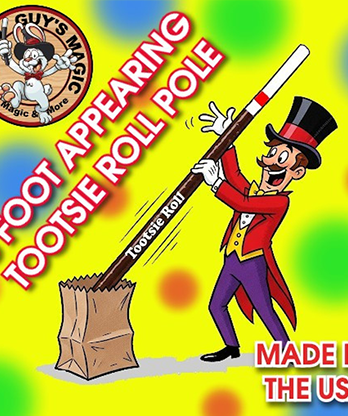Appearing 8 Foot Tootsie Roll Pole by Big Guys Magic