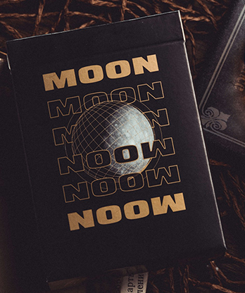 Moon (Black) Playing Cards