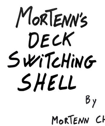 Mortenn's Deck Switching Shell (Red) by Mortenn Christiansen and CrazyJokers