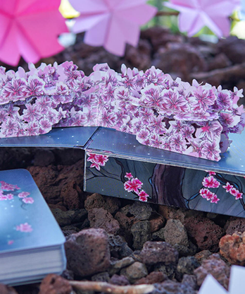 Sakura Renaissance 3D Pop-up Moonlight Edition Playing Cards