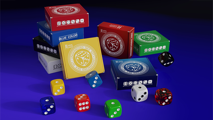 Regular Dice Set (9 Normal Dice) by IARVEL Magic (White)