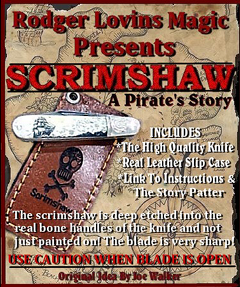 Scrimshaw Knife by Rodger Lovins