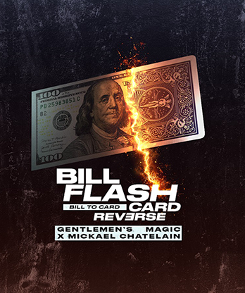 Bill Flash Card (Red) by Gentlemen's Magic X Michael Chatelain