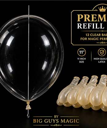 Needle Through Balloon Refill Pack (12 Count) by Big Guy's Magic
