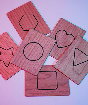 ISYC RFID Wooden Symbol Slates(6 cards) by T-Tech