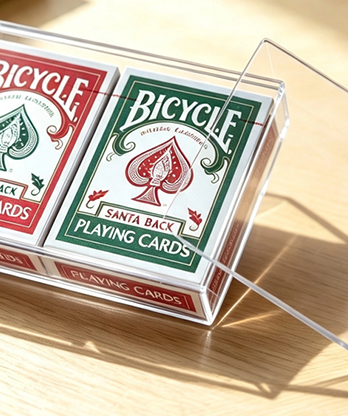 Plexiglass Card Case (2 Deck Case) by MS Magic