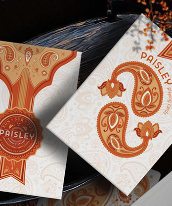 Paisley Ton sur Ton Poudre Orange workers Deck