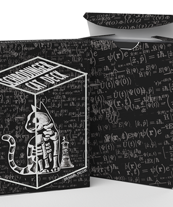 Schrodinger's Cat: Quantum Gilded Dead Black Playing Cards