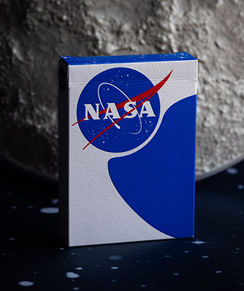 NASA HOLOGRAPHIC FOIL "MEATBALL" LOGO PLAYING CARDS