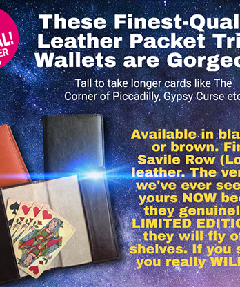 Leather Packet Wallet (Black) by Paul Gordon